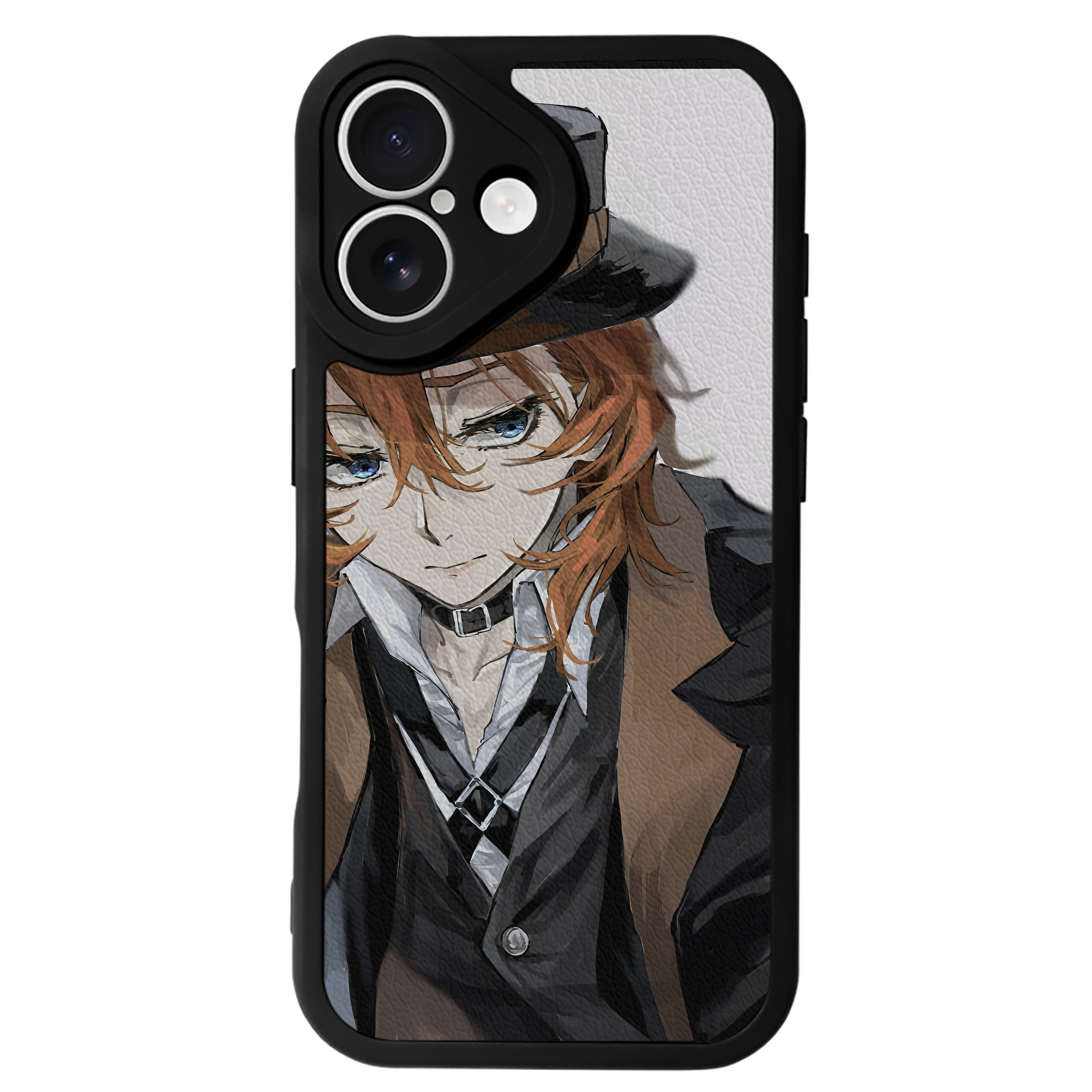 （画像用） 文豪ストレイドッグス Bungo Stray Dogs 【iPhone 16シリーズ対応】シリコンスマホケース（レザー調） 材質：シリコン
